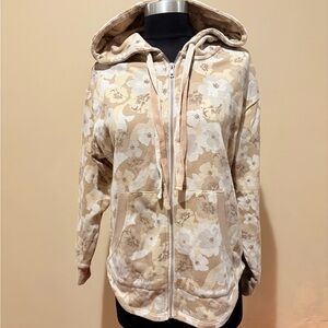 Liverpool women's floral zip up hoodie sweatshirt size XS